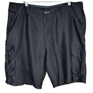 Burnside Mens Cargo Hybrid Shorts Black Size 40 Quick Dry Outdoor Utility